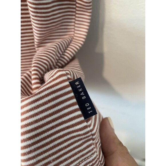 Set of 2 Ted Baker Mens Sz 6 US 2XL GINGEN STRIPED COTTON & Paisley Print POLO - Picture 10 of 13